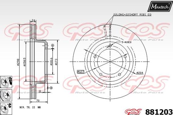 Maxtech 70200065 - Ремкомплект, тормозной суппорт autospares.lv