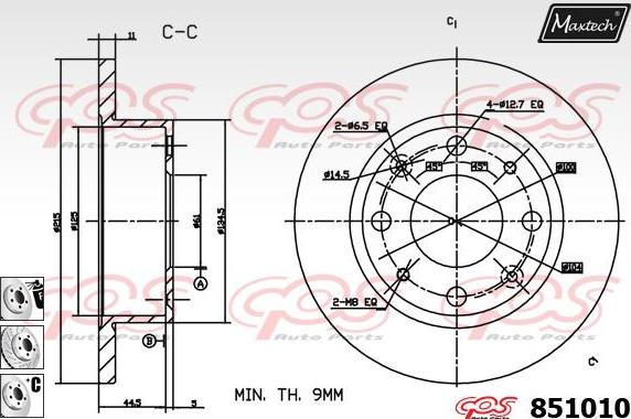 Maxtech 70200742 - Ремкомплект, тормозной суппорт autospares.lv