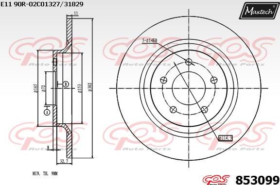 Maxtech 70200101 - Ремкомплект, тормозной суппорт autospares.lv