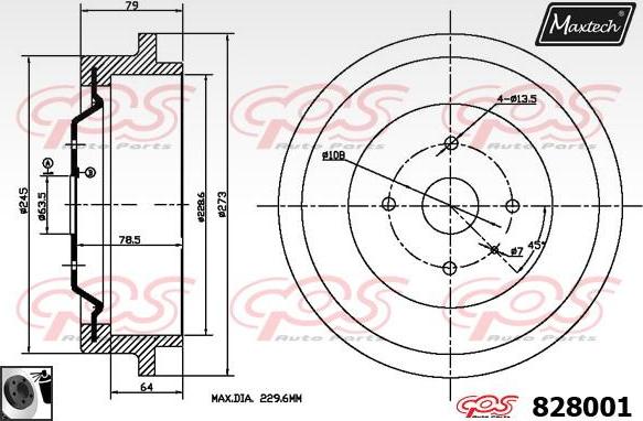 Maxtech 70200177 - Ремкомплект, тормозной суппорт autospares.lv