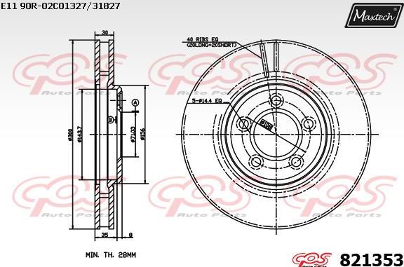 Maxtech 70200824 - Ремкомплект, тормозной суппорт autospares.lv