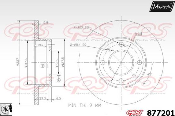 Maxtech 70200828 - Ремкомплект, тормозной суппорт autospares.lv