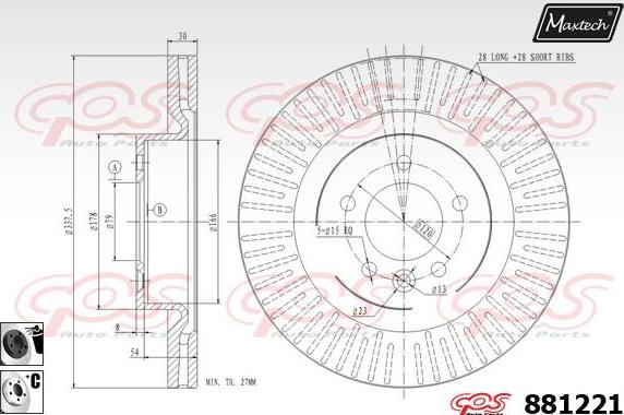 Maxtech 70200337 - Ремкомплект, тормозной суппорт autospares.lv