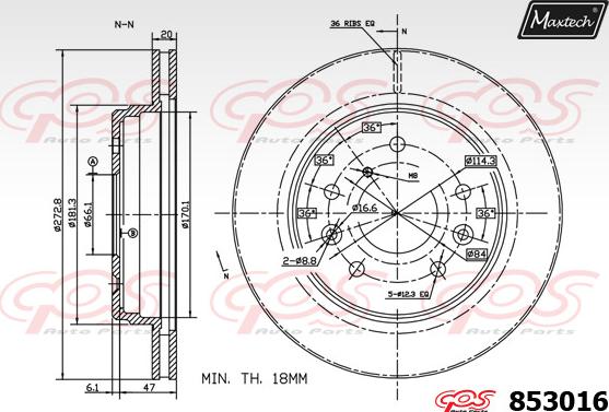 Maxtech 70200795 - Ремкомплект, тормозной суппорт autospares.lv