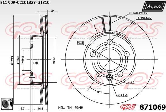 Maxtech 70200798 - Ремкомплект, тормозной суппорт autospares.lv