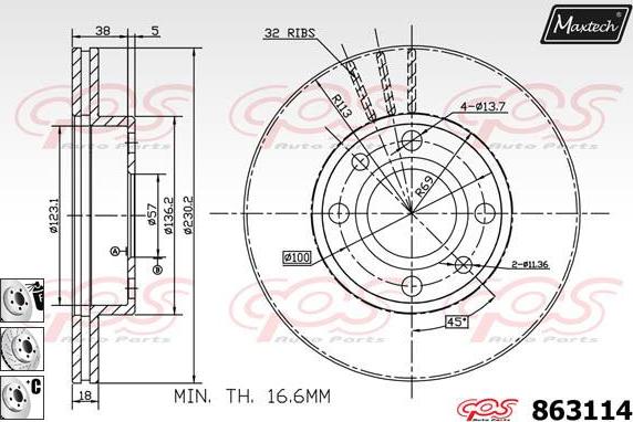 Maxtech 70200782 - Ремкомплект, тормозной суппорт autospares.lv