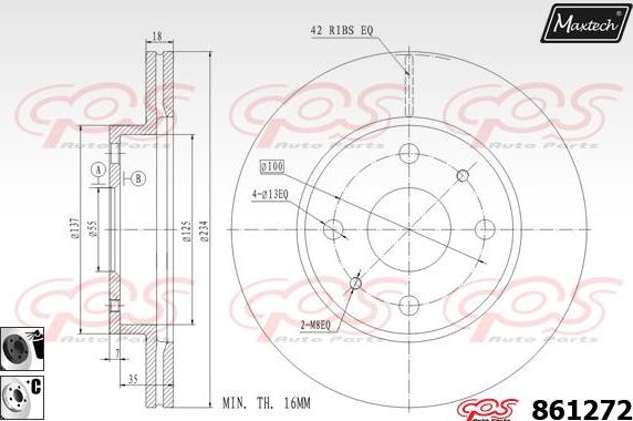 Maxtech 70200776 - Ремкомплект, тормозной суппорт autospares.lv