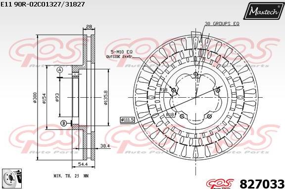 Maxtech 71810002 - Направляющий болт, корпус скобы тормоза autospares.lv