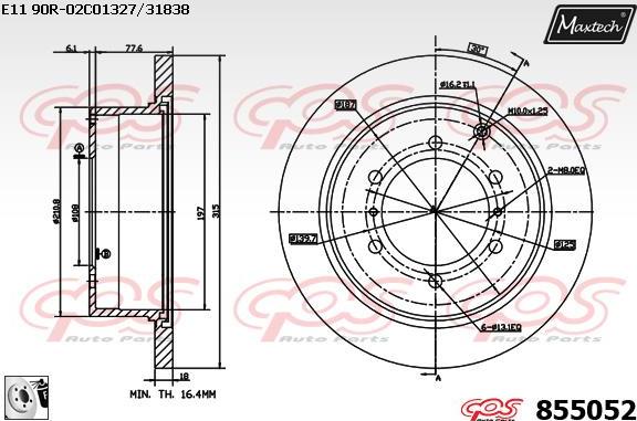 Maxtech 72944029 - Поршень, корпус скобы тормоза autospares.lv