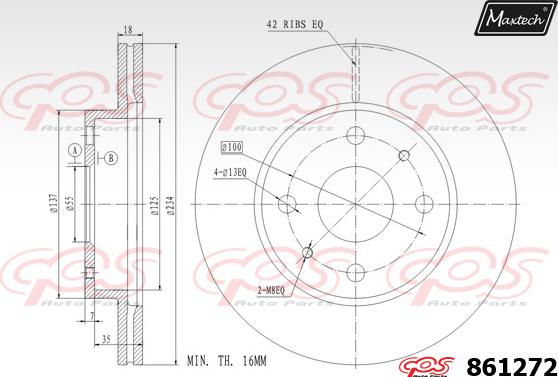 Maxtech 72945008 - Поршень, корпус скобы тормоза autospares.lv