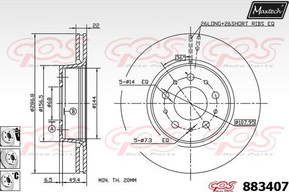 Maxtech 72940002 - Поршень, корпус скобы тормоза autospares.lv