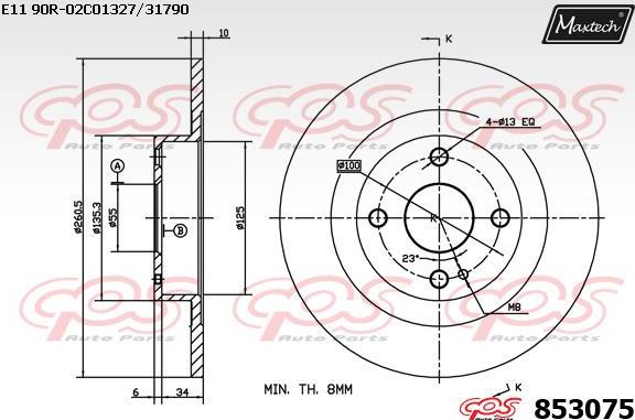 Maxtech 72948043 - Поршень, корпус скобы тормоза autospares.lv