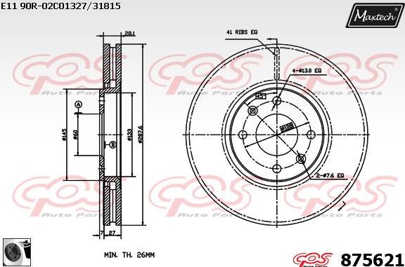 Maxtech 72948012 - Поршень, корпус скобы тормоза autospares.lv