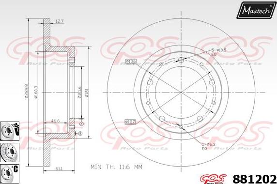 Maxtech 72948021 - Поршень, корпус скобы тормоза autospares.lv