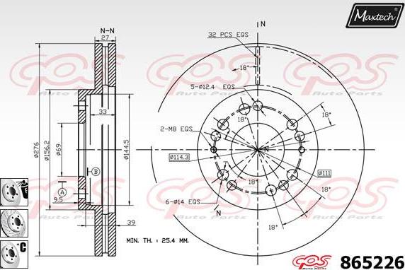 Maxtech 72943006 - Поршень, корпус скобы тормоза autospares.lv