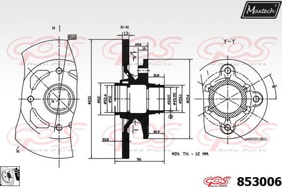 Maxtech 72942030 - Поршень, корпус скобы тормоза autospares.lv