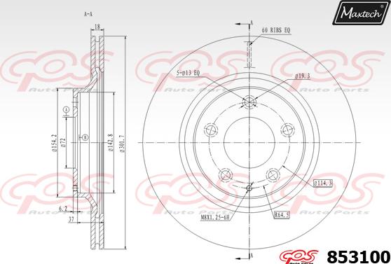 Maxtech 72954008 - Поршень, корпус скобы тормоза autospares.lv