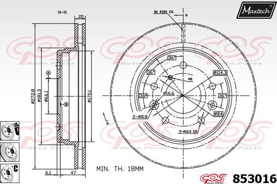 Maxtech 72954029 - Поршень, корпус скобы тормоза autospares.lv