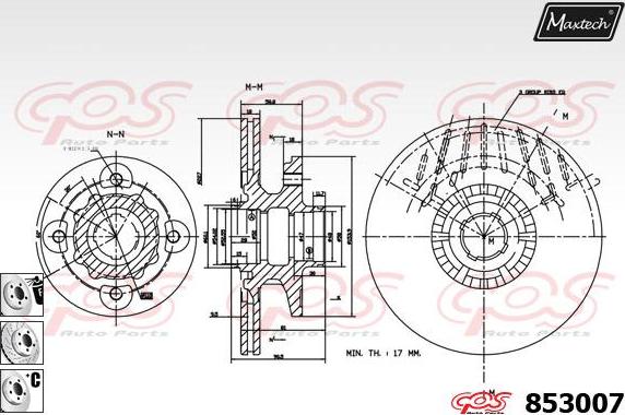 Maxtech 72954022 - Поршень, корпус скобы тормоза autospares.lv