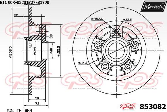 Maxtech 72957022 - Поршень, корпус скобы тормоза autospares.lv