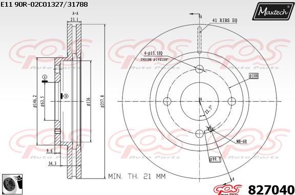 Maxtech 72960009 - Поршень, корпус скобы тормоза autospares.lv