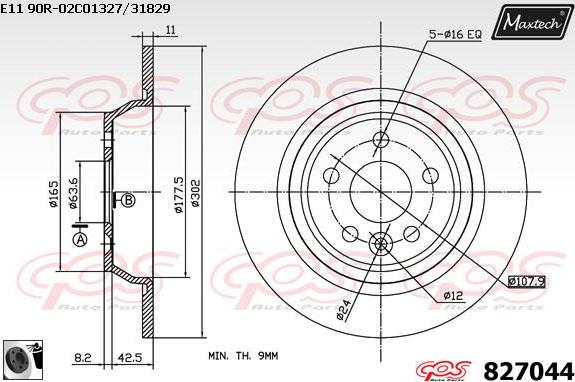 Maxtech 72960010 - Поршень, корпус скобы тормоза autospares.lv