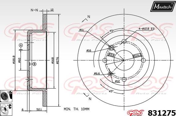 Maxtech 72960032 - Поршень, корпус скобы тормоза autospares.lv