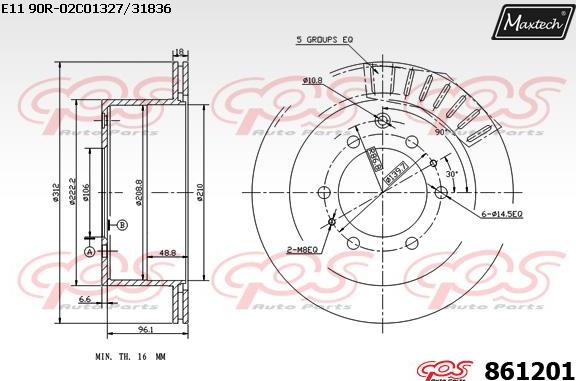 Maxtech 72934005 - Поршень, корпус скобы тормоза autospares.lv