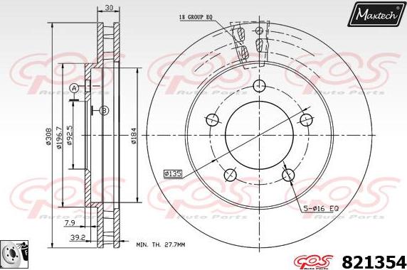 Maxtech 72930008 - Поршень, корпус скобы тормоза autospares.lv