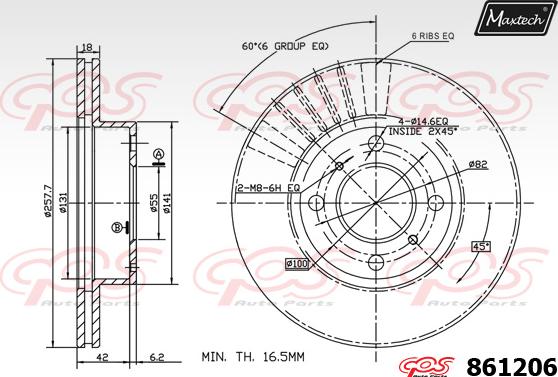 Maxtech 72938002 - Поршень, корпус скобы тормоза autospares.lv