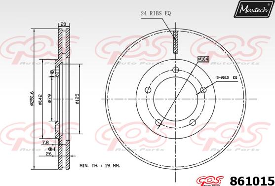 Maxtech 72938014 - Поршень, корпус скобы тормоза autospares.lv