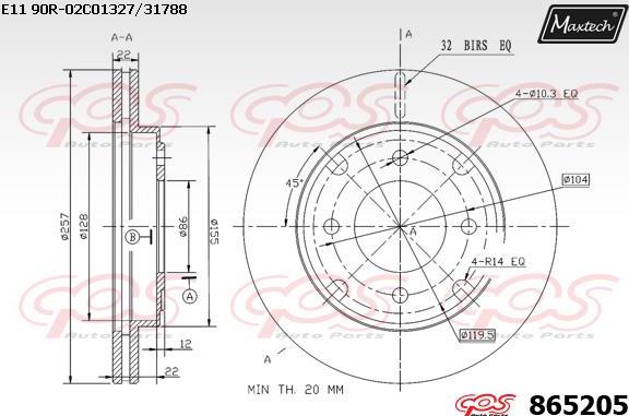 Maxtech 72938011 - Поршень, корпус скобы тормоза autospares.lv