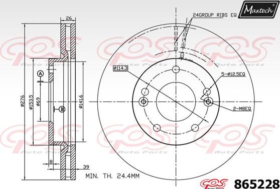 Maxtech 72938021 - Поршень, корпус скобы тормоза autospares.lv