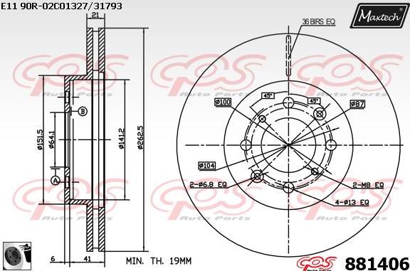 Maxtech 72933009 - Поршень, корпус скобы тормоза autospares.lv