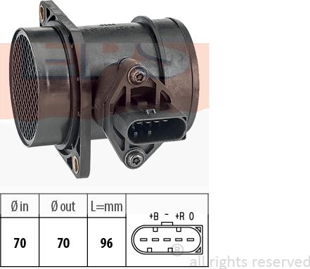 MDR EPS-1991 439 - Датчик потока, массы воздуха autospares.lv