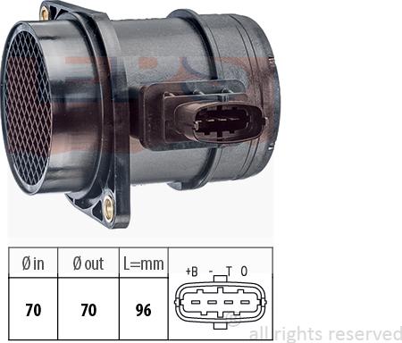 MDR EPS-1991 299 - Датчик потока, массы воздуха autospares.lv