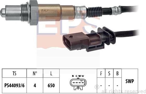 MDR EPS-1998 509 - Лямбда-зонд, датчик кислорода autospares.lv