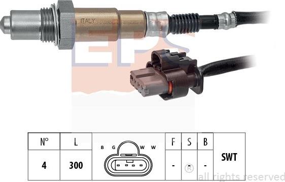 MDR EPS-1998 510 - Лямбда-зонд, датчик кислорода autospares.lv