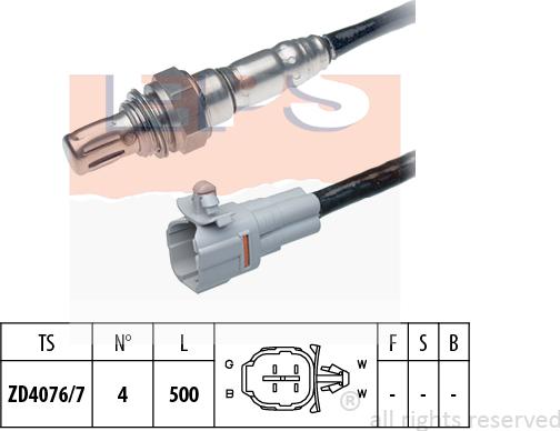 MDR EPS-1998 090 - Лямбда-зонд, датчик кислорода autospares.lv