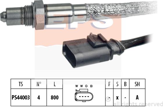 MDR EPS-1998 250 - Лямбда-зонд, датчик кислорода autospares.lv