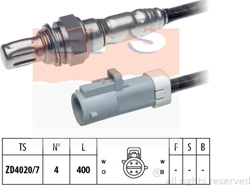 MDR EPS-1998 219 - Лямбда-зонд, датчик кислорода autospares.lv