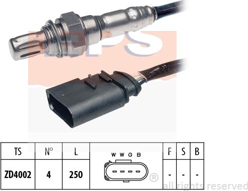 MDR EPS-1997 920 - Лямбда-зонд, датчик кислорода autospares.lv