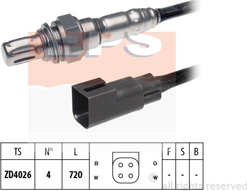 MDR EPS-1997 445 - Лямбда-зонд, датчик кислорода autospares.lv