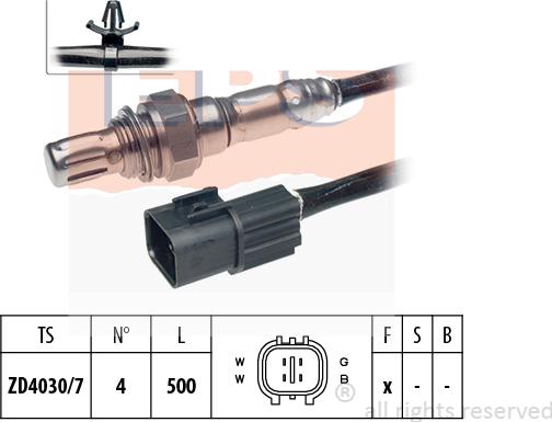 MDR EPS-1997 658 - Лямбда-зонд, датчик кислорода autospares.lv