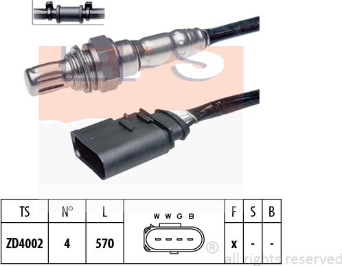 MDR EPS-1997 600 - Лямбда-зонд, датчик кислорода autospares.lv