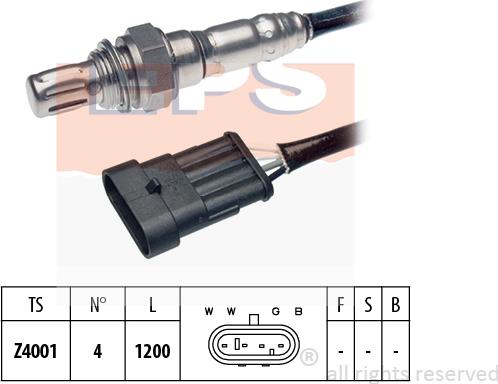 MDR EPS-1997 023 - Лямбда-зонд, датчик кислорода autospares.lv