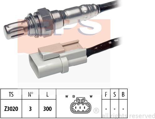 MDR EPS-1997 396 - Лямбда-зонд, датчик кислорода autospares.lv