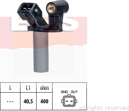 MDR EPS-1953 307 - Датчик импульсов, коленвал autospares.lv