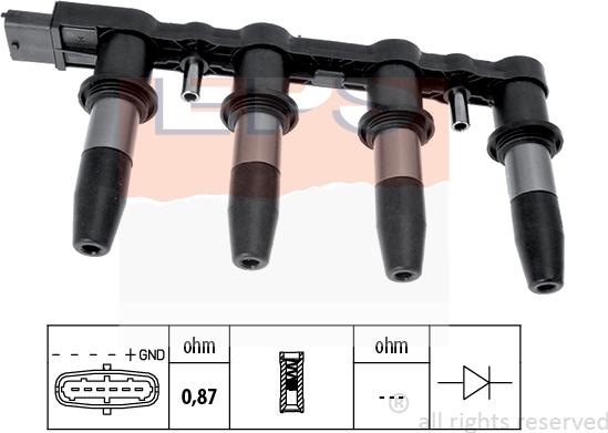 MDR EPS-1970 450 - Катушка зажигания autospares.lv