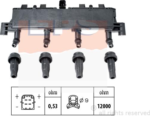 MDR EPS-1970 403 - Катушка зажигания autospares.lv